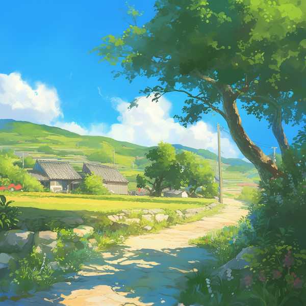Landscape painting-Rural scenery 45