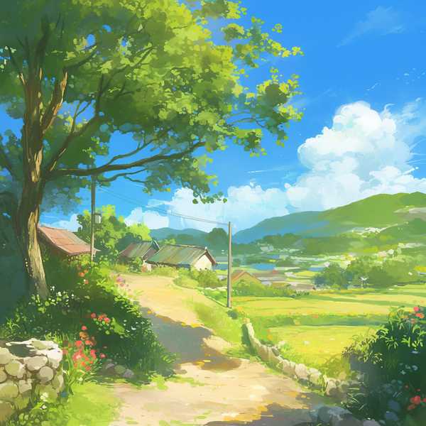 Landscape painting-Rural scenery 43