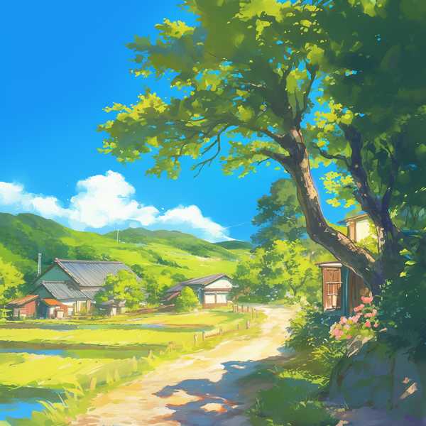 Landscape painting-Rural scenery 39