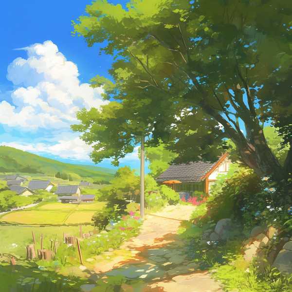 Landscape painting-Rural scenery 37