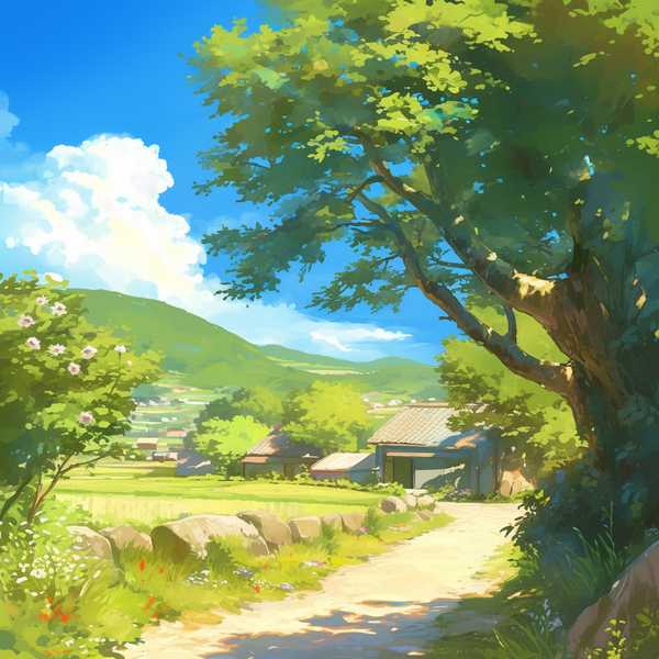 Landscape painting-Rural scenery 35