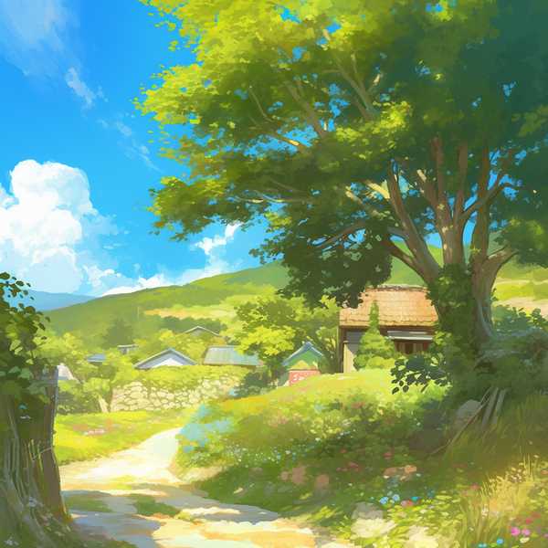 Landscape painting-Rural scenery 34