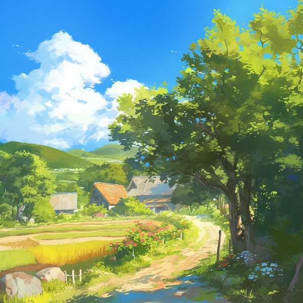 Landscape painting-Rural scenery 32