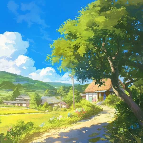 Landscape painting-Rural scenery 14