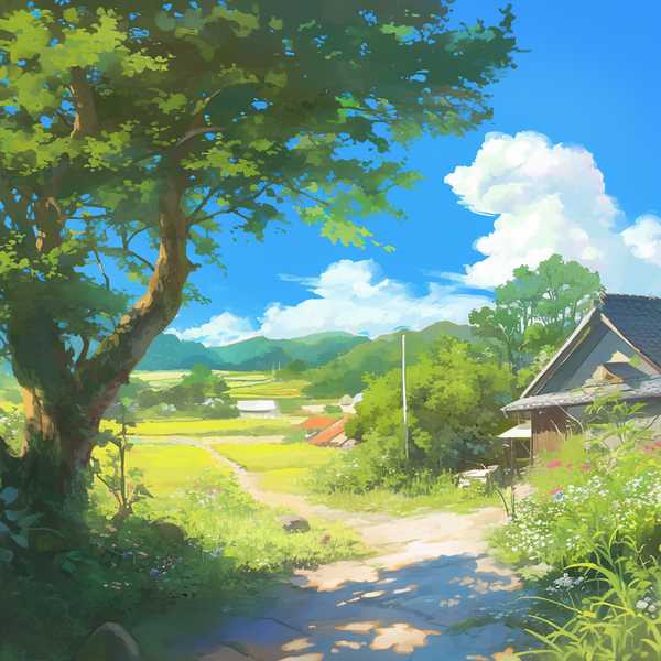 Landscape painting-Rural scenery 11