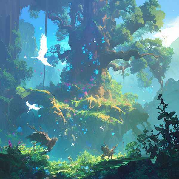 Ancient Forest Oil Painting -Ancient Forest 10