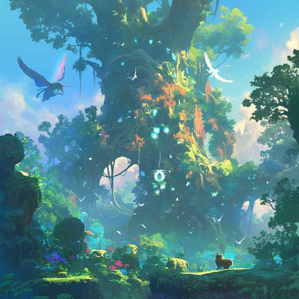 Ancient Forest Oil Painting -Ancient Forest 2