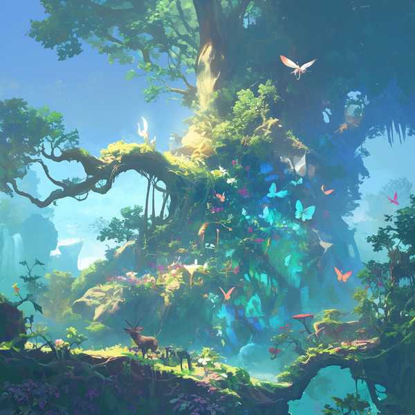 Ancient Forest Oil Painting -Ancient Forest 1
