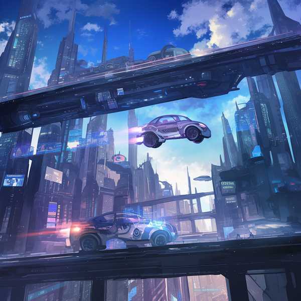 Imagining a Future Living City-Dreamy flying car 2